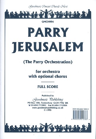 Jerusalem for orchestra (chorus ad lib) score