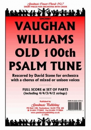 Vaughan Williams Old Hundredth Psalm (Stone) Pack Orchestra