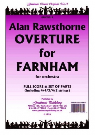 Rawsthorne Alan Overture For Farnham Pack Orchestra