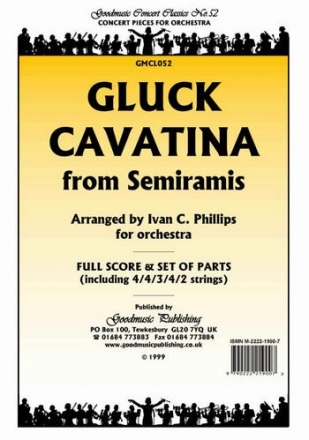 Gluck Cavatine From Semiramis Pack Orchestra