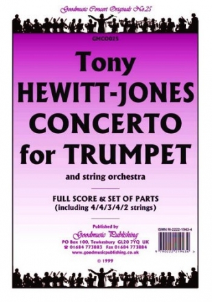 Hewitt-Jones Concerto For Trumpet & Strings Pack String Orchestra