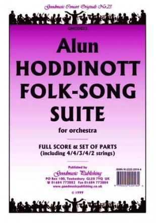 Hoddinott Alun Folk Song Suite Pack Orchestra