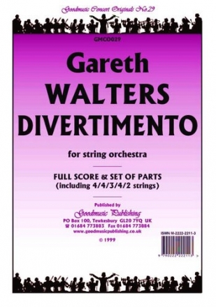 Walters Gareth Divertimento For Strings Pack String Orchestra