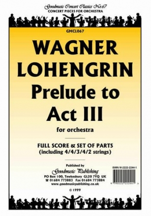 Wagner Lohengrin Prelude Act 3 Pack Orchestra