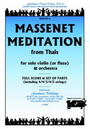 Meditation From Thais  for orchestra full score and set of parts (strings 4-4-3-4-2)