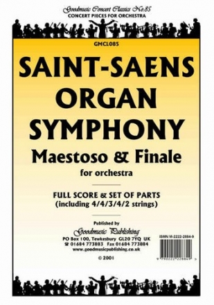 Saint-Saens Organ Symphony Maestoso Etc. Pack Orchestra