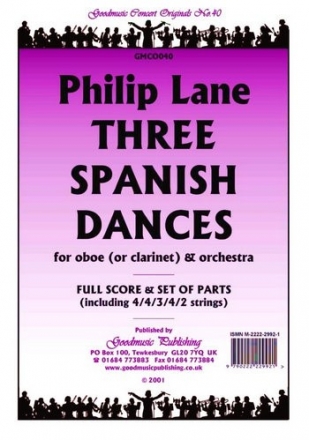 Lane Philip Three Spanish Dances Pack Orchestra