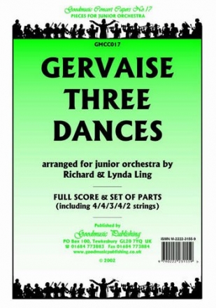 Gervaise Three Dances (Arr.Ling) Pack Orchestra