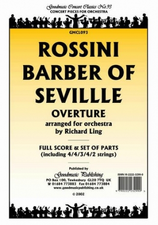 Rossini Barber Of Seville (Arr Ling) Pack Orchestra