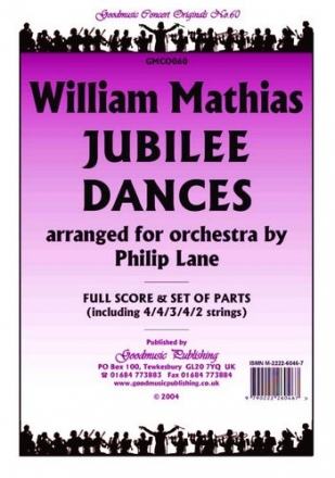 Mathias William Jubilee Dances (Arr.Lane) Pack Orchestra