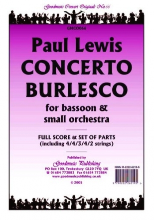 Lewis Paul Concerto Burlesco (Bsn) Pack Orchestra