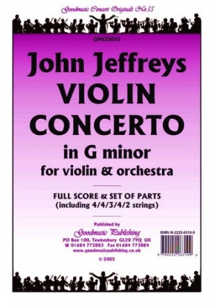 Jeffreys John Violin Concerto Pack Orchestra