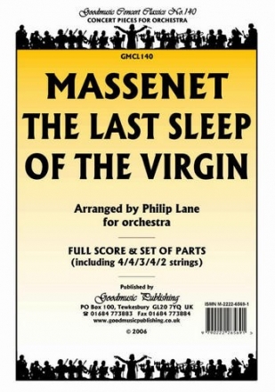 Massenet Last Sleep Of The Virgin Pack Orchestra