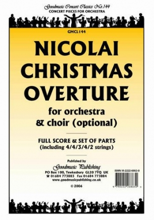 Nicolai Christmas Overture Pack Orchestra