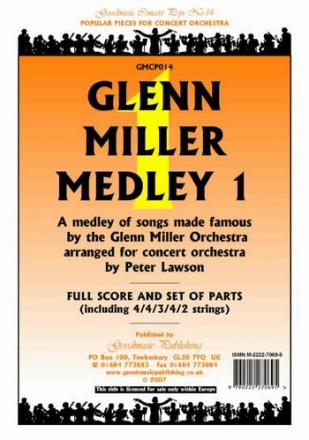 Glenn Miller Medley vol.1 for orchestra score and parts (4-4-3-4-2)