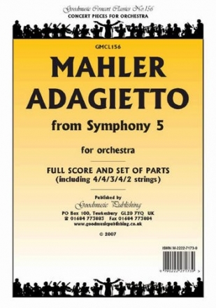 Mahler Adagietto From Symphony 5  Pack String Orchestra