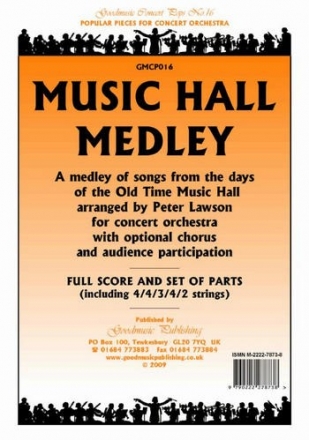 Lawson Peter Music Hall Medley Pack Orchestra