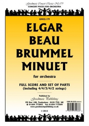 Elgar Edward Beau Brummel Minuet Pack Orchestra