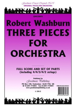 Washburn Robert Three Pieces For Orchestra Pack Orchestra