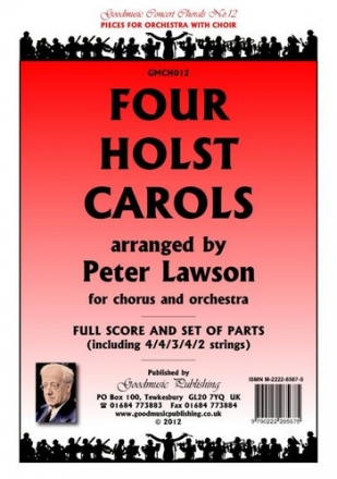 Lawson Peter Four Holst Carols Pack Orchestra