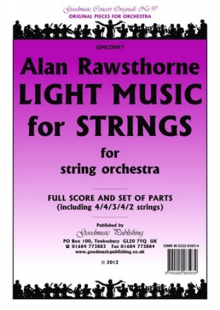 Rawsthorne Alan Light Music For Strings Pack String Orchestra