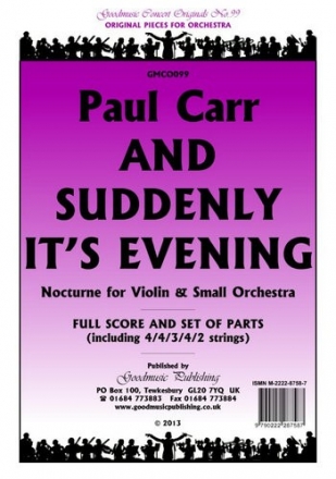 Carr Paul And Suddenly Its Evening Pack Orchestra