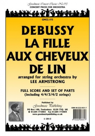 DEBUSSY Fille Aux Cheveux De Lin Pack String Orchestra