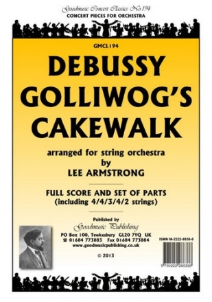 DEBUSSY Golliwog'S Cakewalk Pack String Orchestra