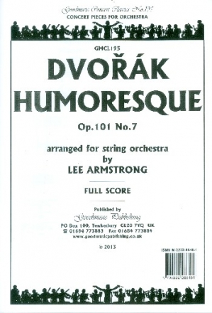 Humoreske op.101,7 fr Streichorchester Partitur