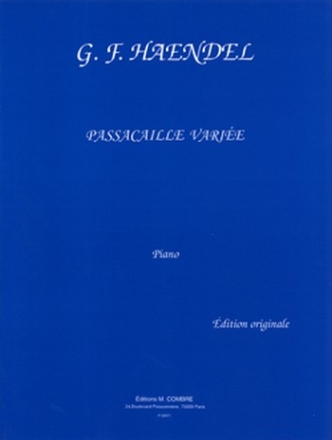 HAENDEL Georg Friedrich Passacaille varie piano Partition