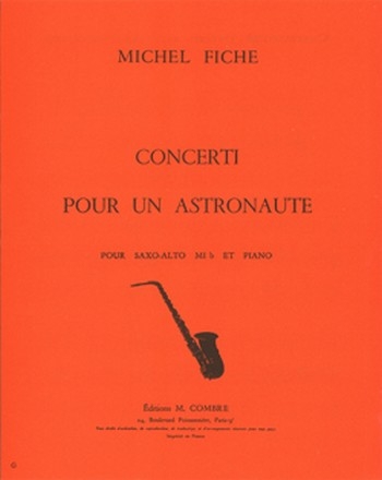 FICHE Michel Concerti pour un astronaute saxophone et piano Partition