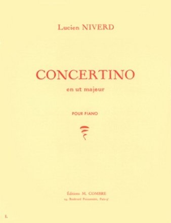 NIVERD Lucien Concertino en ut majeur piano Partition