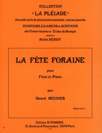 MEUNIER Grard La Fte foraine flte et piano Partition