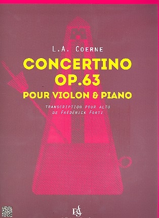 Concertino op.63 pour violon et piano pour alto et piano