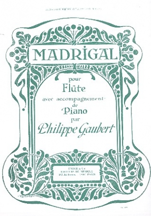 Madrigal  pour flute et piano