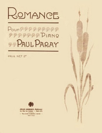 PARAY Paul Romance piano Partition