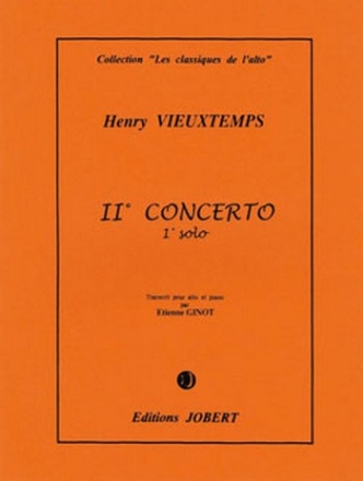 VIEUXTEMPS Henri Concerto n2 - premier solo alto et piano Partition