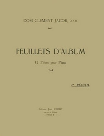 JACOB Dom Clment Feuillets d'album piano Partition