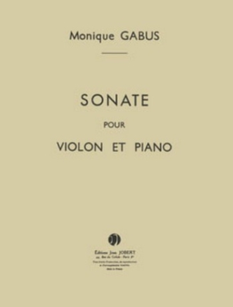 GABUS Monique Sonate violon et piano Partition