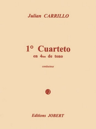 Cuarteto no.1 en 4tos de tono pour quatuor  cordes partition