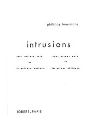 BOESMANS Philippe Intrusions 2 guitares Partition