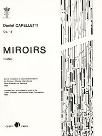 CAPELLETTI Daniel Miroirs piano Partition