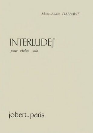 Interludes pour violon