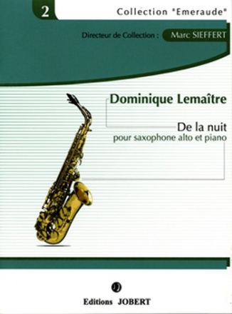 LEMAITRE Dominique De la Nuit saxophone alto et piano Partition