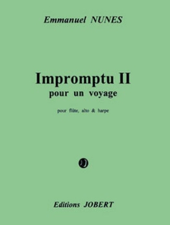 Impromptu pour un voyage II pour flte, alto, trompette et harpe partition et matriel