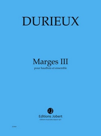 DURIEUX Frdric Marges III hautbois et ensemble Partition