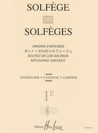 LAVIGNAC Albert Solfge des Solfges Vol.1E sans accompagnement solfge Partition