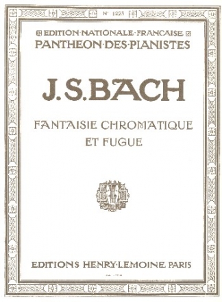 Fantaisie chromatique et fugue pour piano