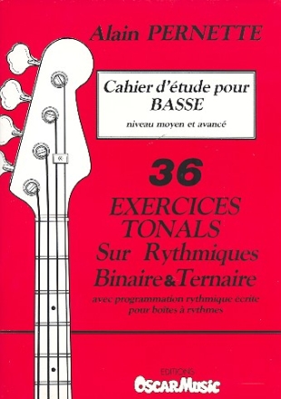 Cahier d'tude: pour guitare basse