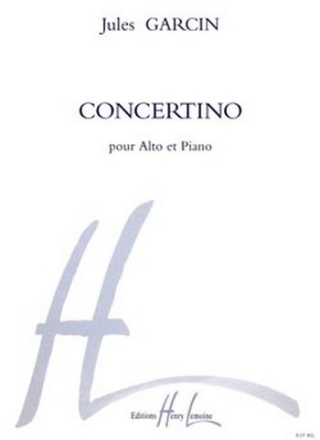 GARCIN Jules Concertino Op.19 alto et piano Partition